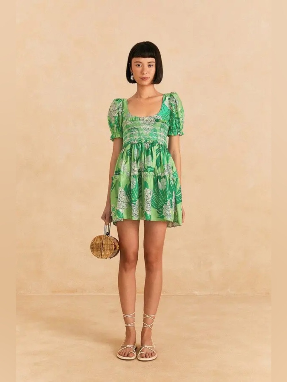Farm Rio Dewdrop Floral Mini Dress Size Medium